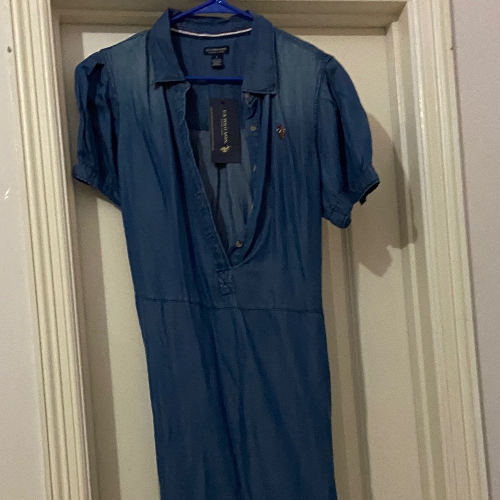 U.S. Polo Assn. Blue Mini Dress